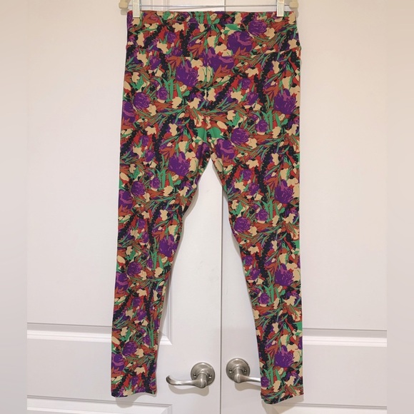 LuLaRoe Floral Leggings TC - Picture 1 of 5